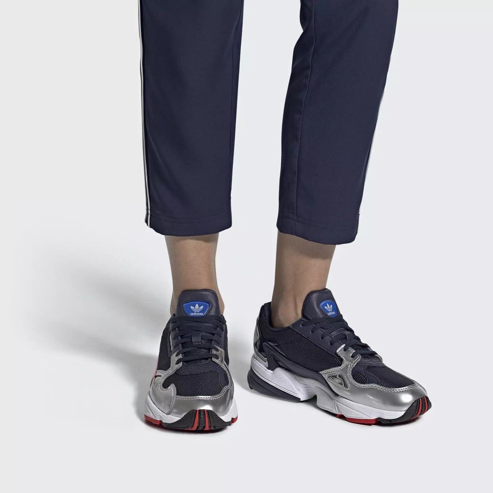 Adidas Falcon Tenis Azules Para Mujer (MX-69659)